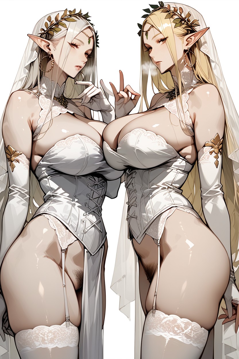 Side By Side, Drooling, 2 People Hentai AI Porn