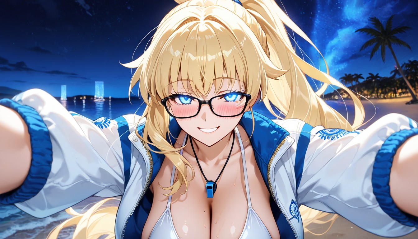 The Jacket Is Worn Loosely, Glowing Eyes, Form-fitting And High- Hentai AI Porn