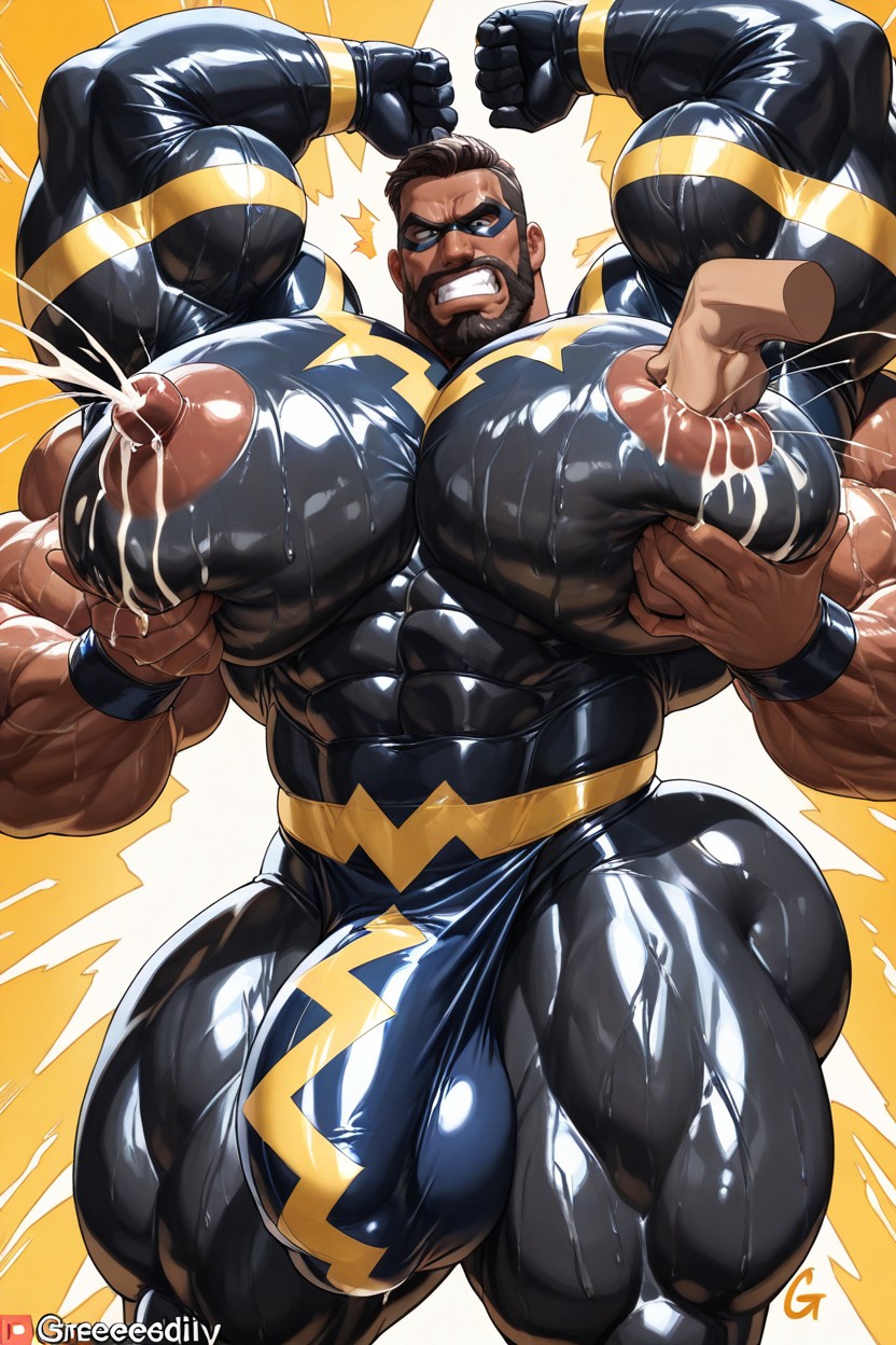 Black Skin, Massive Arms, Big Nipples AI同性戀黃片