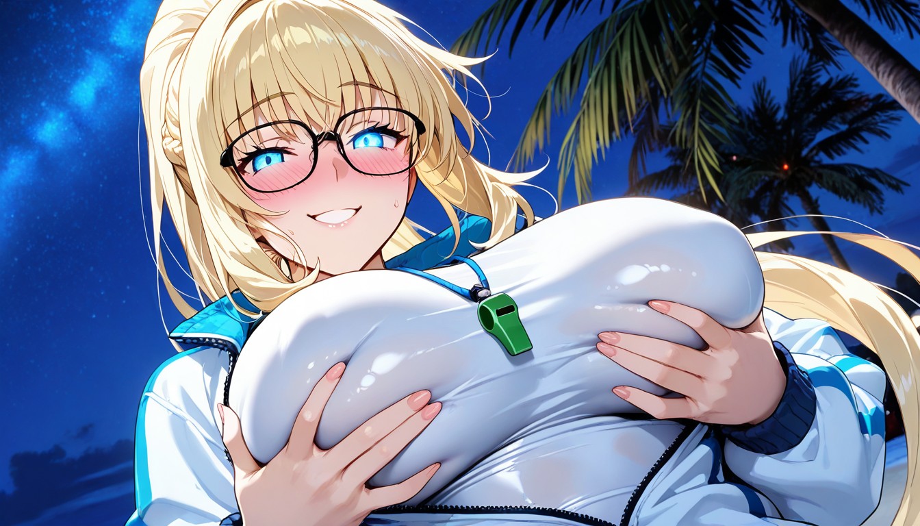 Arms Together, Looking At The Viewer, Suggesting A Casual Hentai AI Porn
