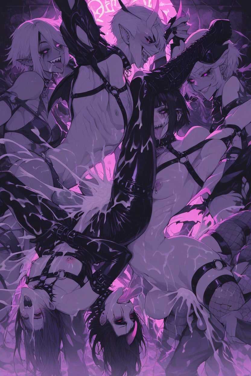 Body, Demon Orgy, Piledriver Position Hentai AI Porn