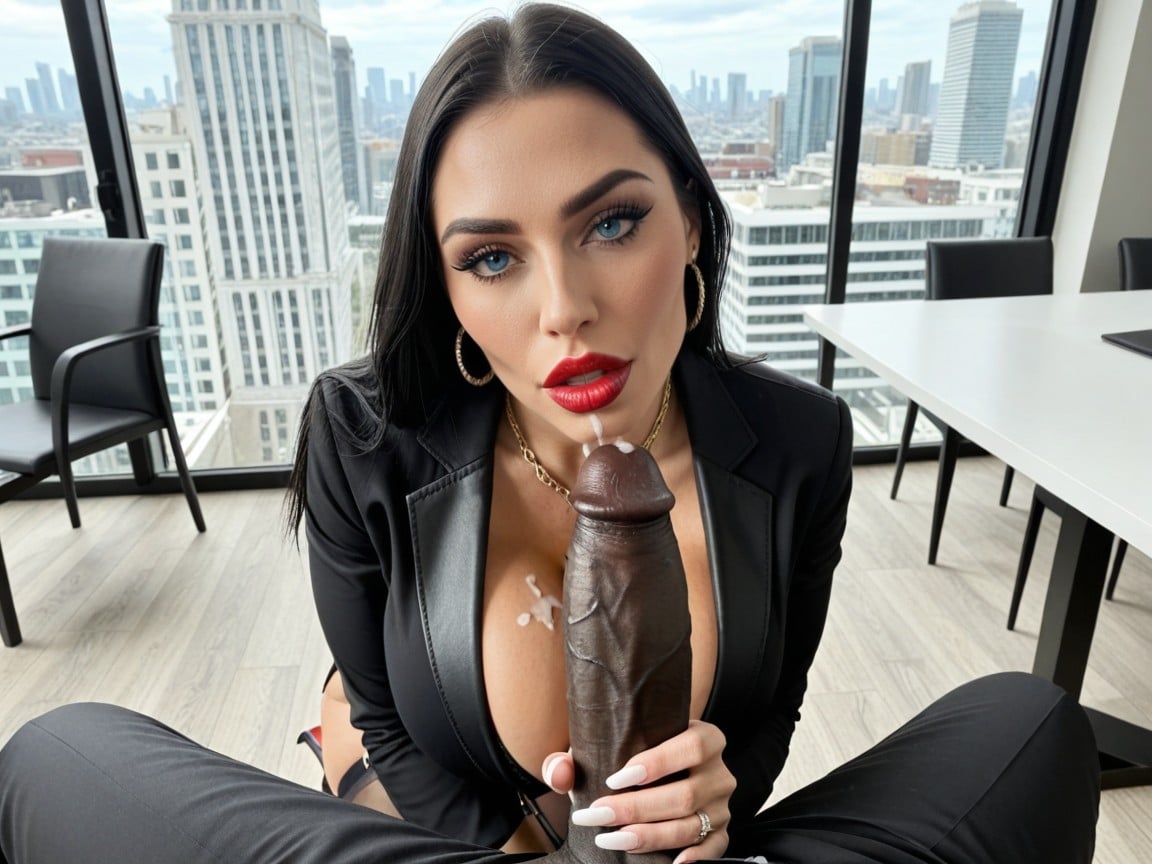 Heart-shaped Pupils, Sexy Body, Massive Thick Black Cock AI Porn
