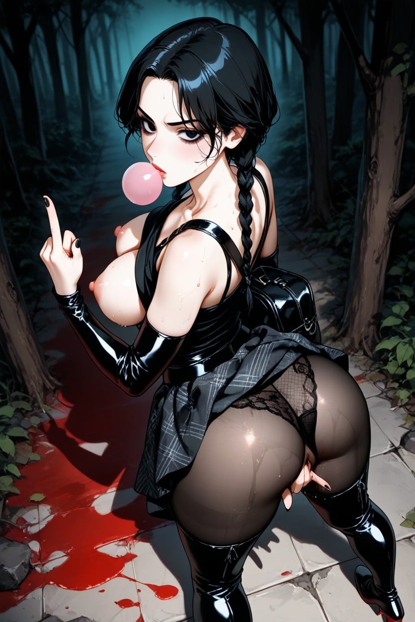 Long Torso, Bubble Ass, Puffy Pussy And Nipples Hentai AI Porn