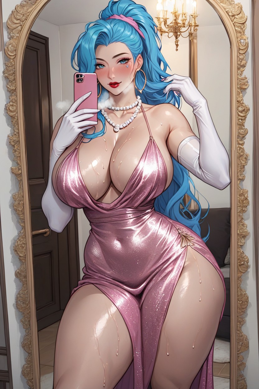 Accurate Face, Pearl Necklace, Motherly Face Hentai AI Porn