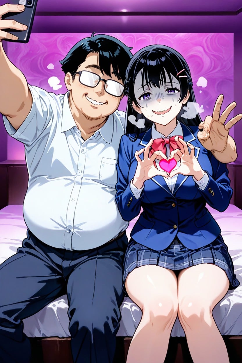Joint Heart Gesture, Female, Duo Hentai AI Porn