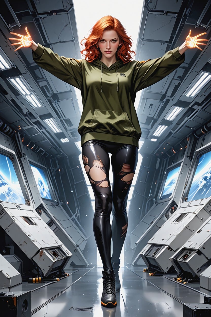 Black Leggings, Perfect Anatomy, Naked Legs Hentai AI Porn