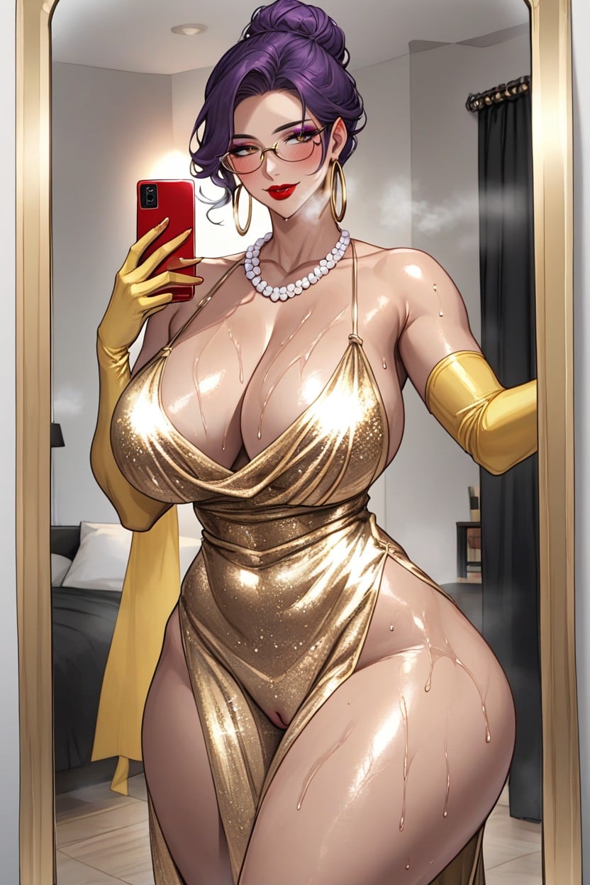 Massive Ass, Shaved Pussy, Bare Shoulders Hentai AI Porn