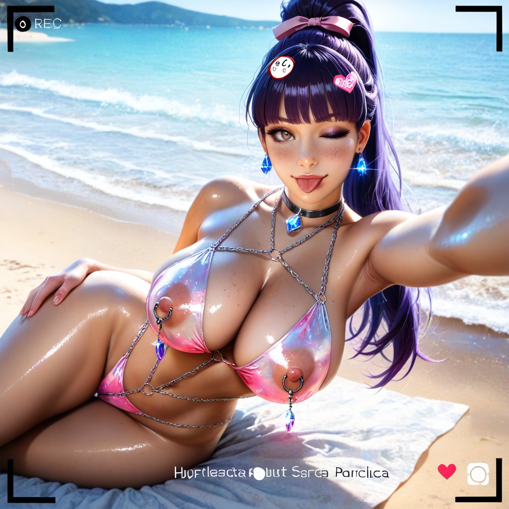 Massive Ass, Sexy Expression, Wide Hips AI Porn