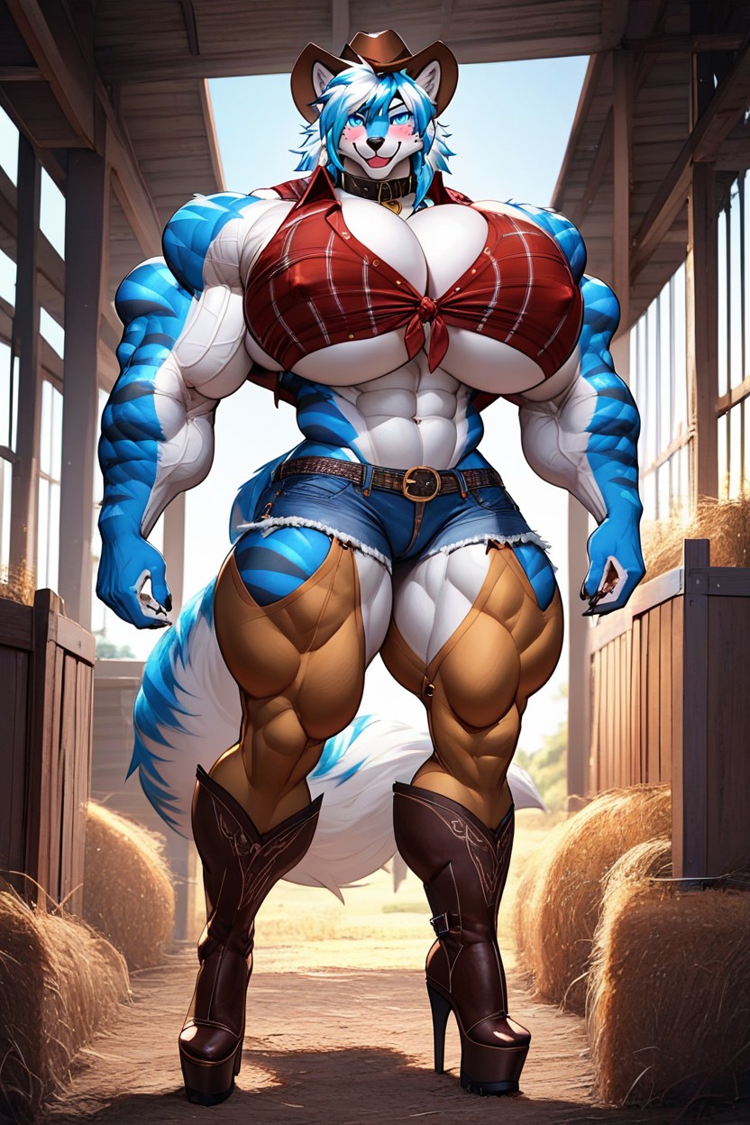 Tall, Massive Bubble Butt, Dog Collar Porno IA Furry