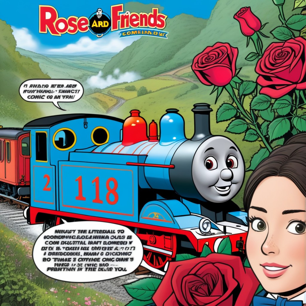 Seductive, Shoujo Manga Style, Comic About Thomas & Friends AI Porn
