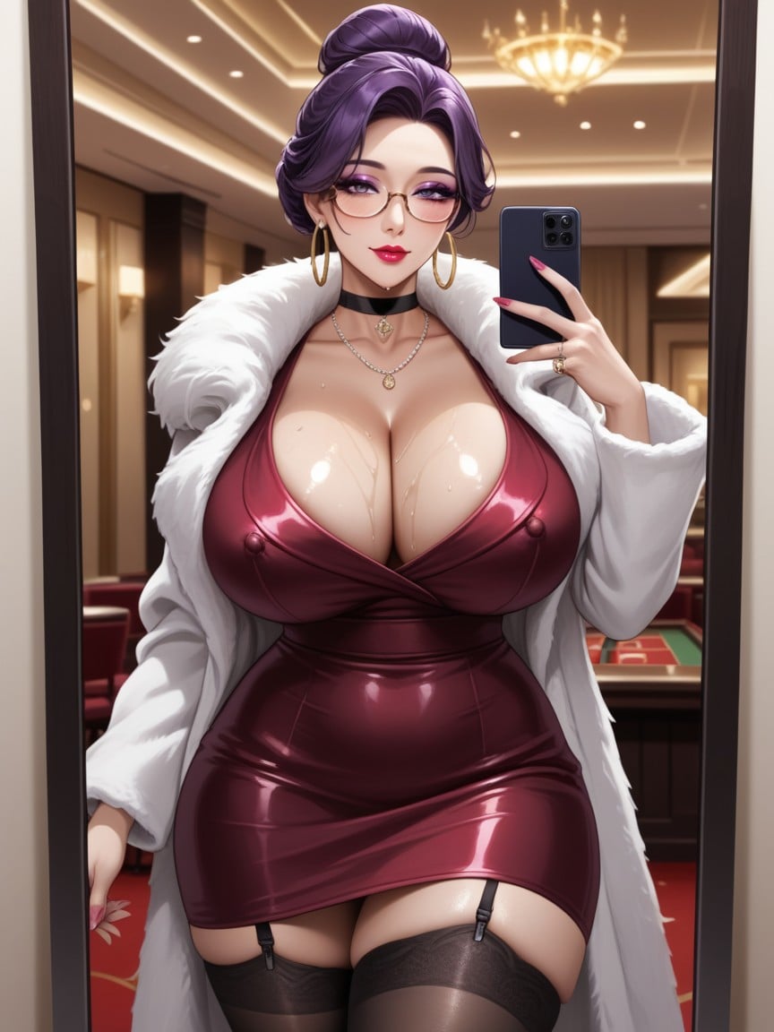 High Resolution, 18+, Purple Eyeshadow Hentai AI Porn