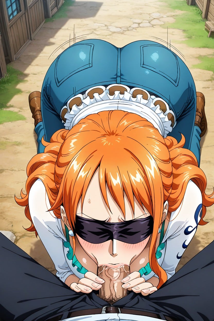 Messy Bangs, Blindfold, Bangs Hentai AI Porn