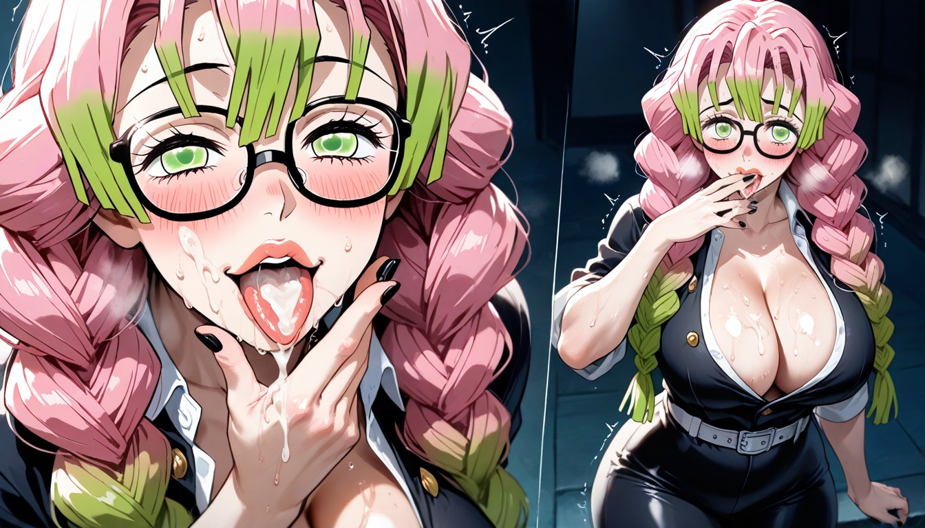 25+, Hand Covering Mouth, Collarbone Visible Hentai AI Porn