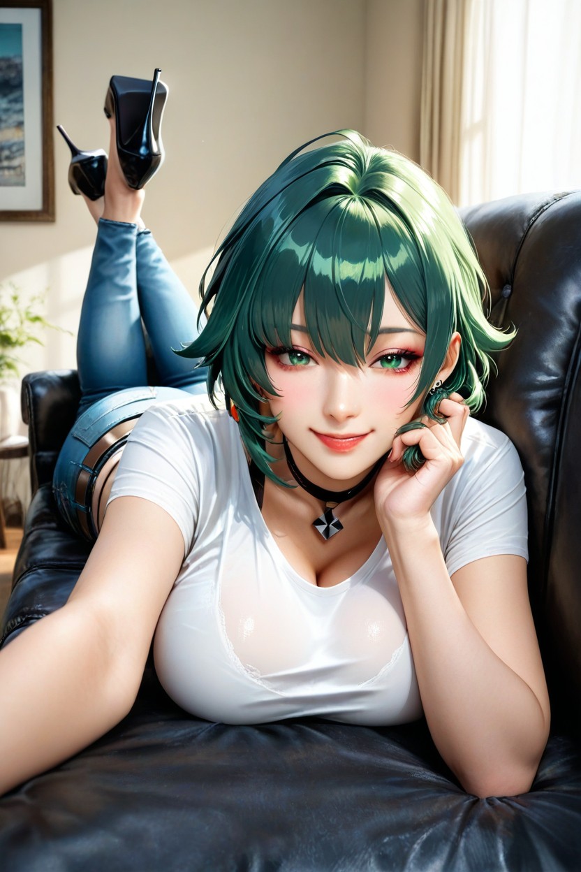 Perfect And Realistic Feet, Smiling, Perfect And Realistic Hands Hentai AI Porn