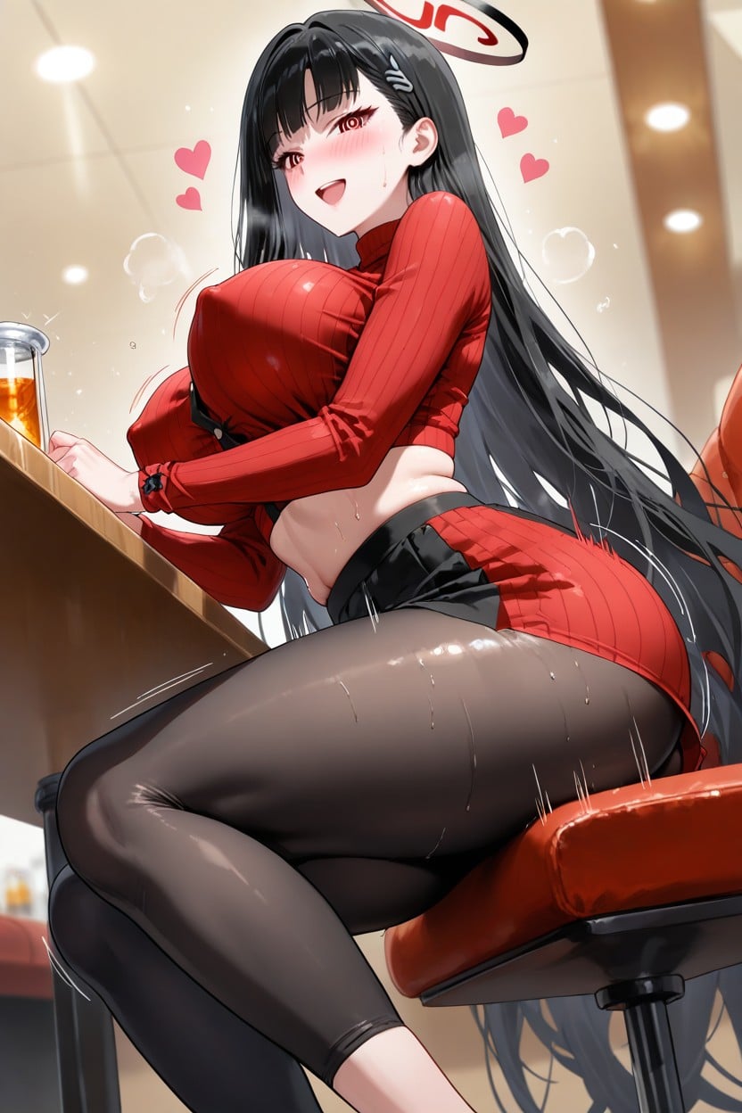 25+, Blushing, Chatting While Waiting For Their Order Hentai AI Porn