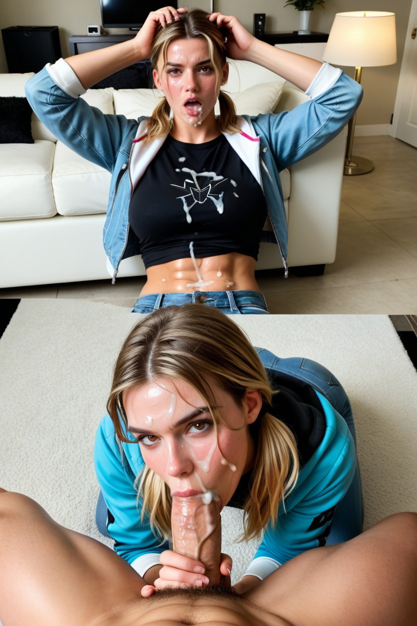 Multiple Views, Open Mouth, Tight Jeans AI Porn