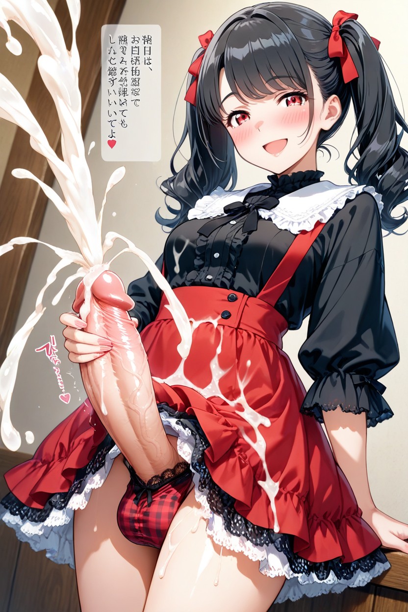 Red Eyes, Gigantic Erect Penis, Cumshot Hentai AI Porn