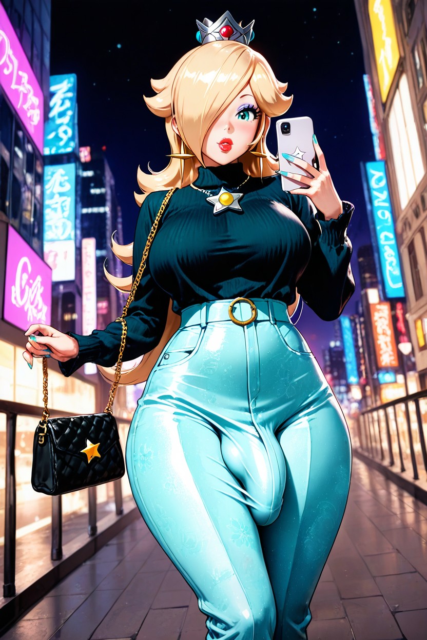 Extremely Fancy Outfit, Front View, Skinny AI Porn