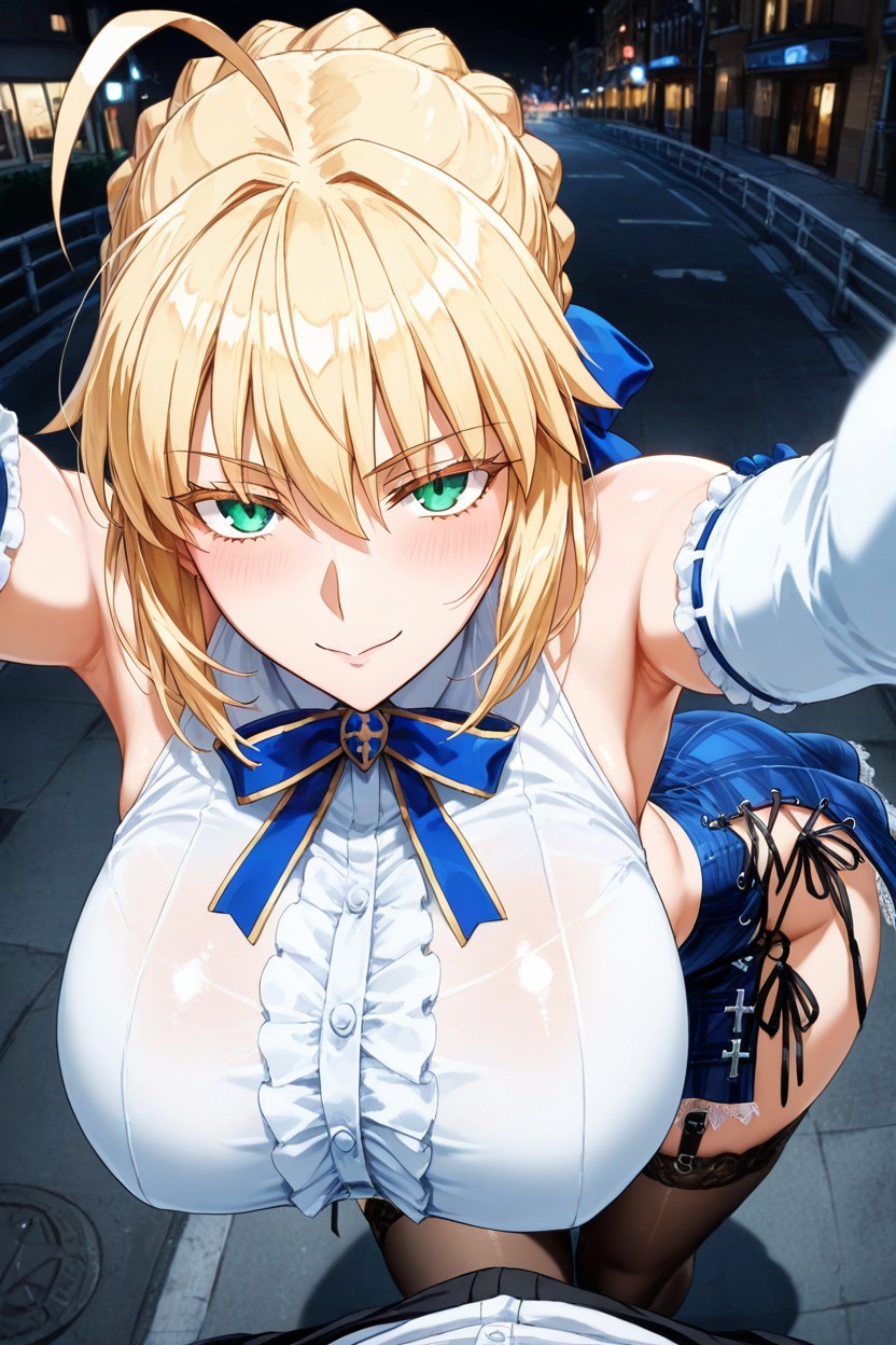 Navel Exposed, White Shirt, Extremely Beautiful Woman Hentai AI Porn