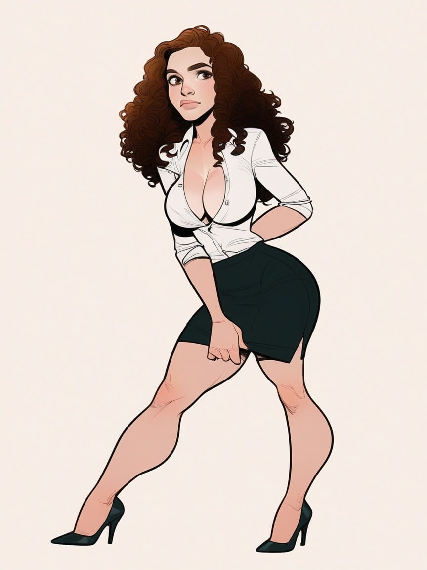 25+, Wonderland Style, Curly AI Porn