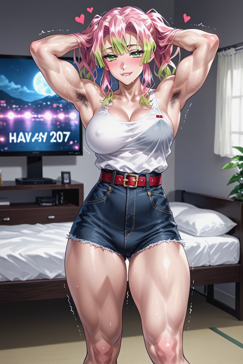 Strong Light, Trembling, Snatched Waist Hentai AI Porn