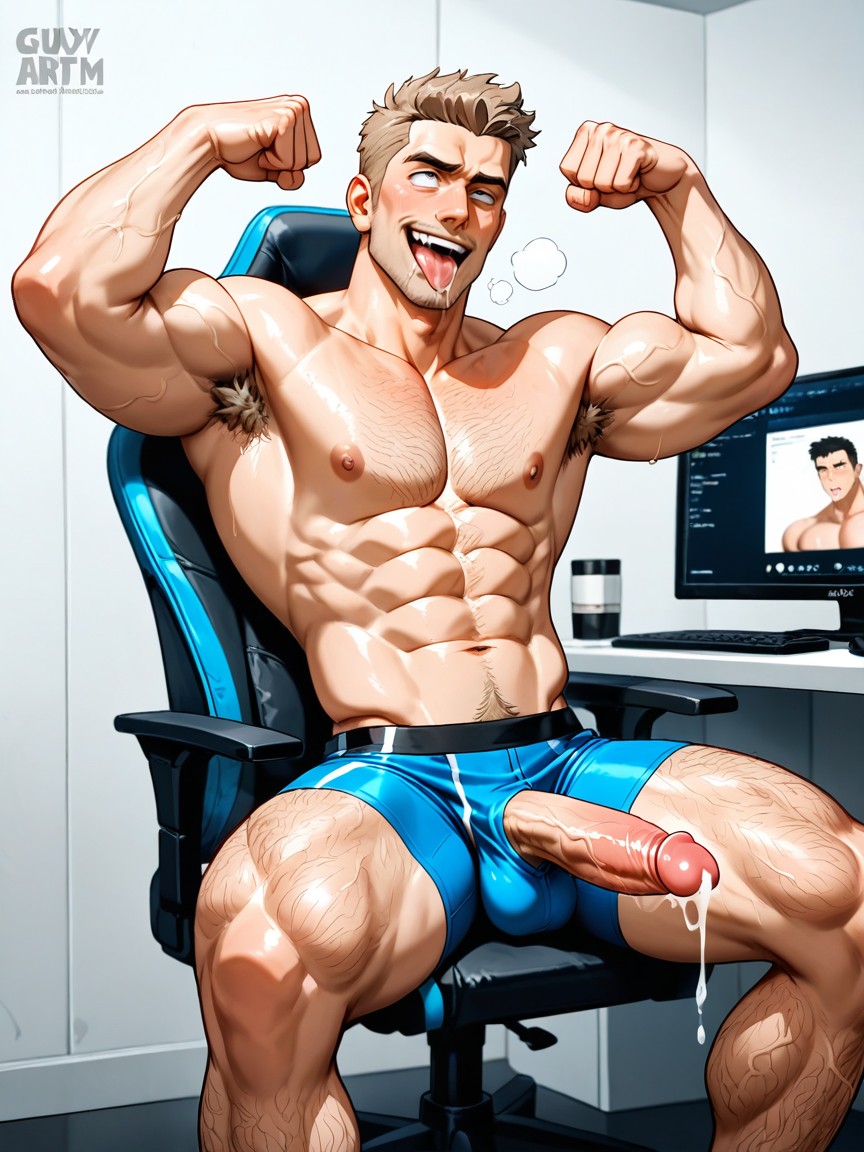 Light Brown Pubic Hair, Male Only, Hypnotized Porno IA Gay