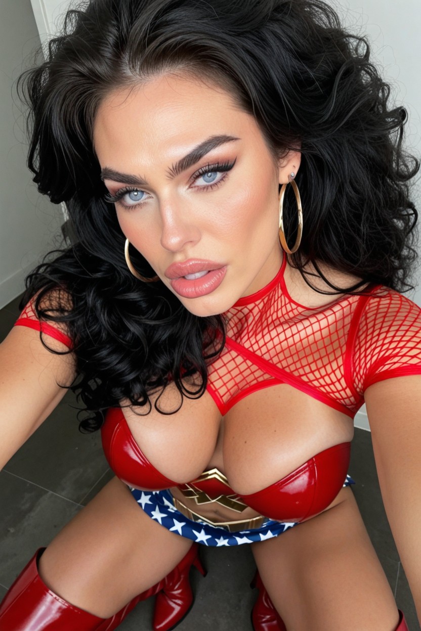 Silver Bracelets, Fluffy, Voluptuous AI Porn