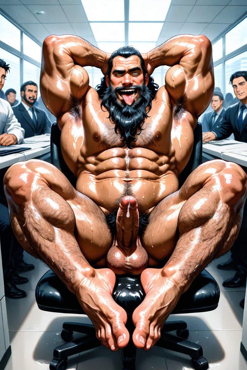 Oversized Feet, Bara, Épais Porno IA Gay