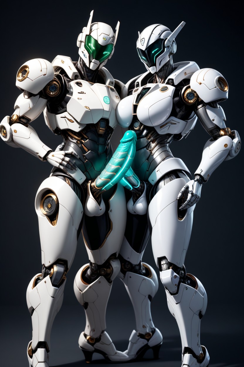 Handjob, Strong Thighs, Metal Body Cyber Penis AI Porn