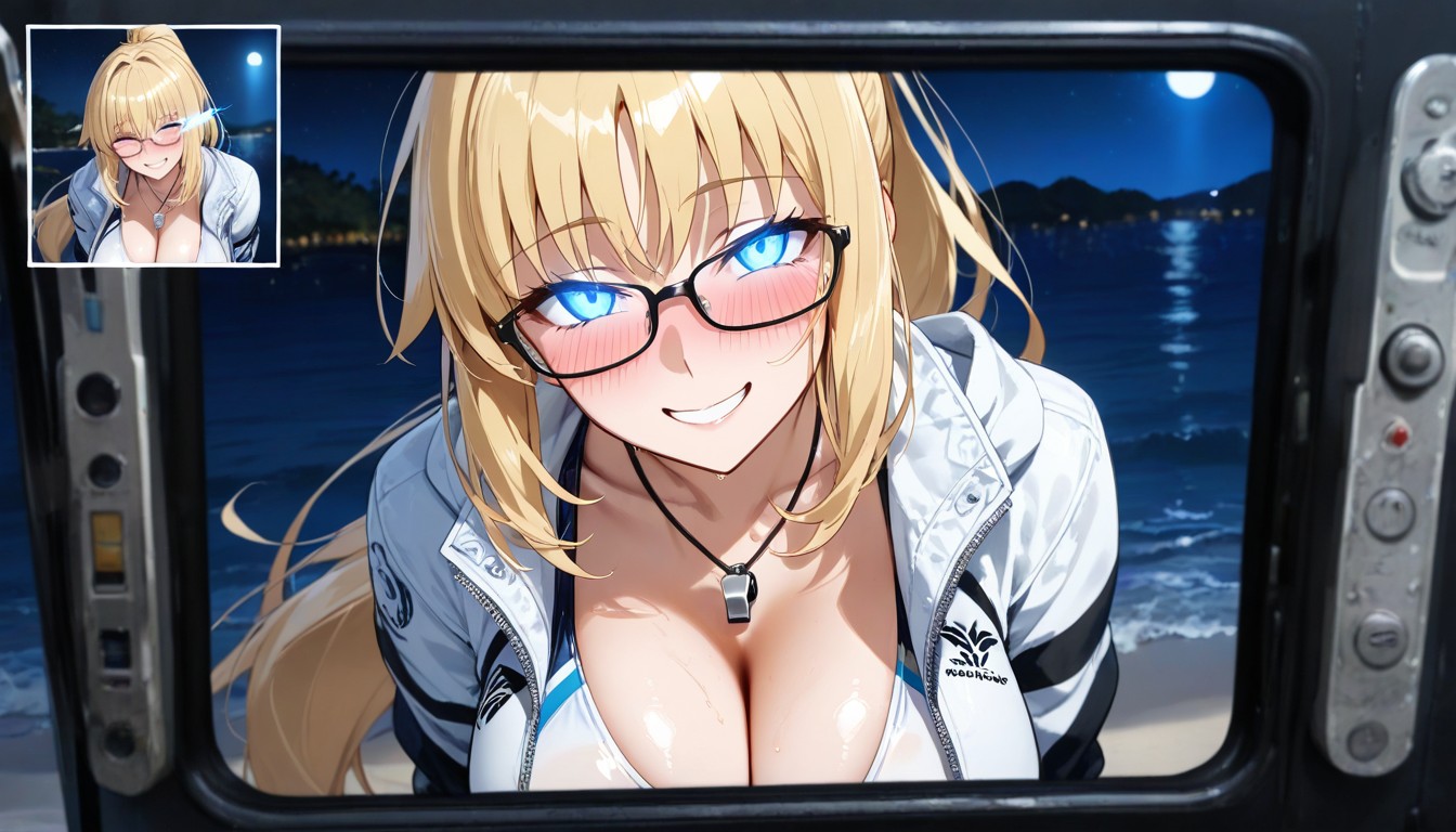 Natural Breast, Glowing Eyes, Smiling Hentai AI Porn