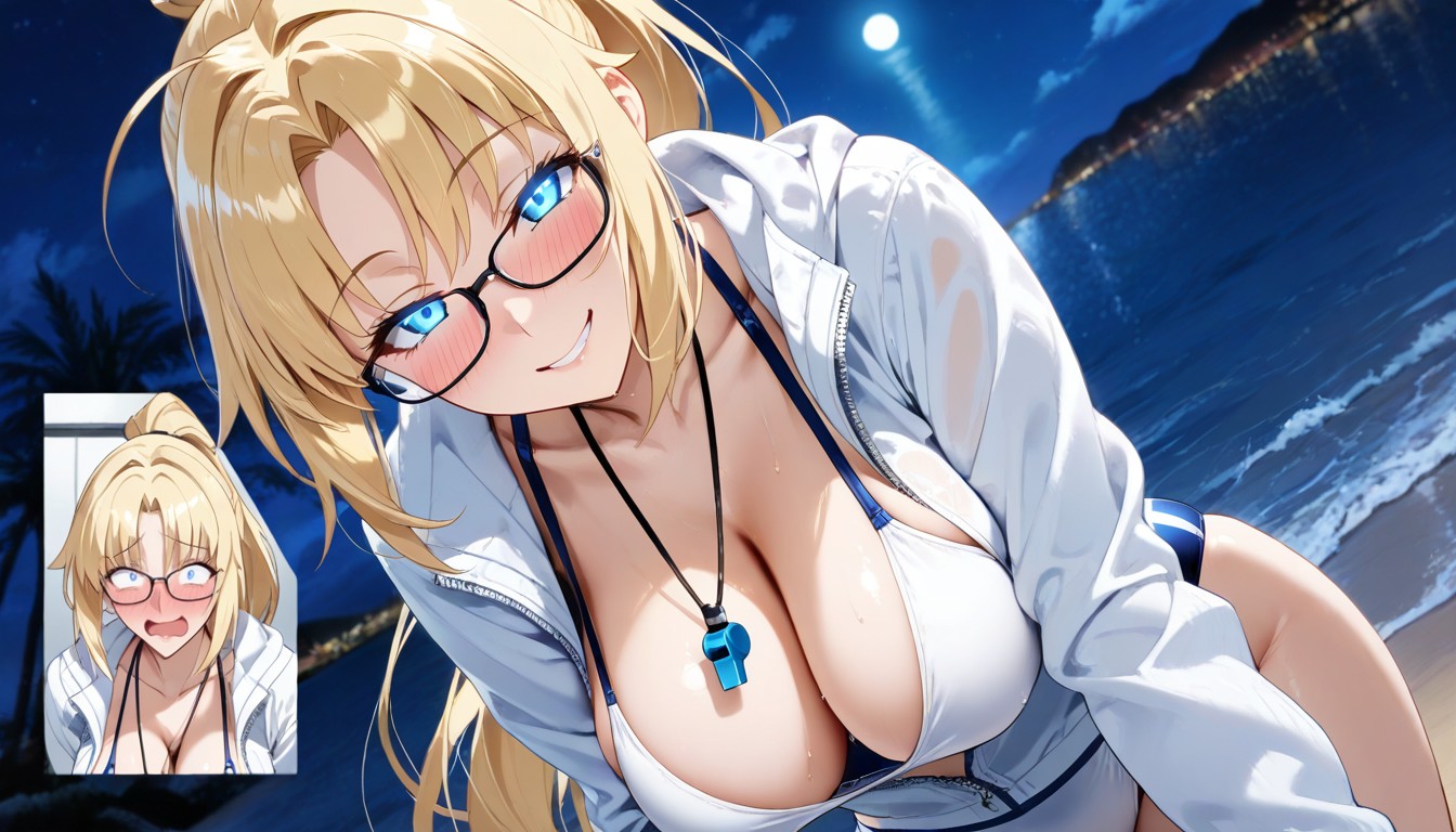 Smiling, Extreme Close Up, Front View Hentai AI Porn