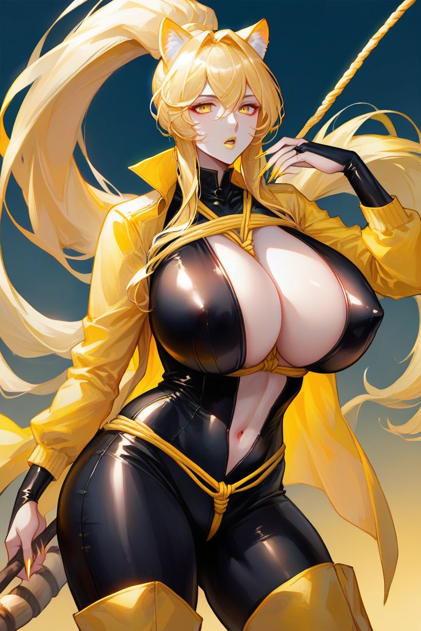 Latex Bodysuit, High Boots, 20+ Hentai AI Porn