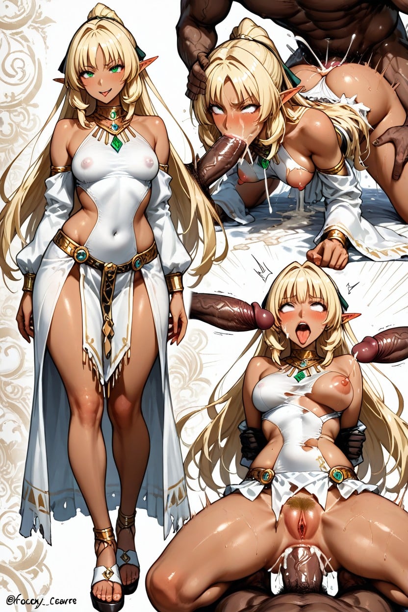 Insanely Dynamic Positions, Blonde Pubes, Dark Skin Hentai AI Porn