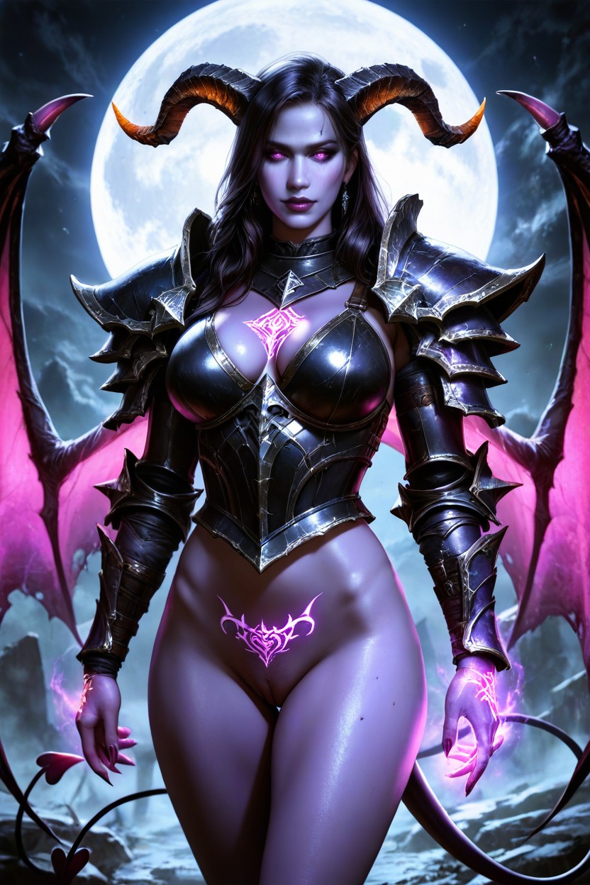 Ultrarealistic Photo, Lilith From Diablo Iv, Gothic AI Porn