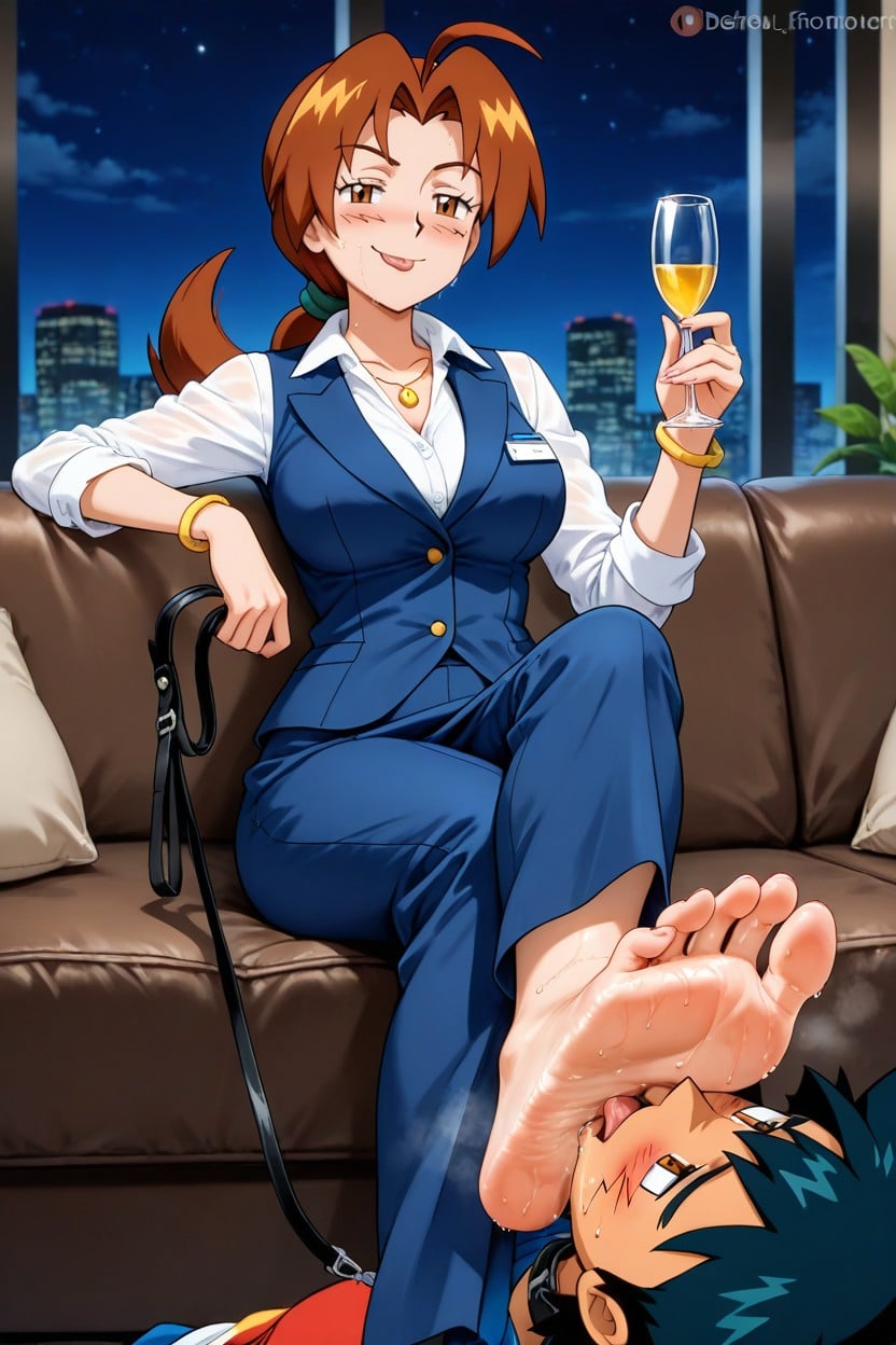 Sweaty Soles, Ash Ketchum Naked, Bright Colors Hentai AI Porn