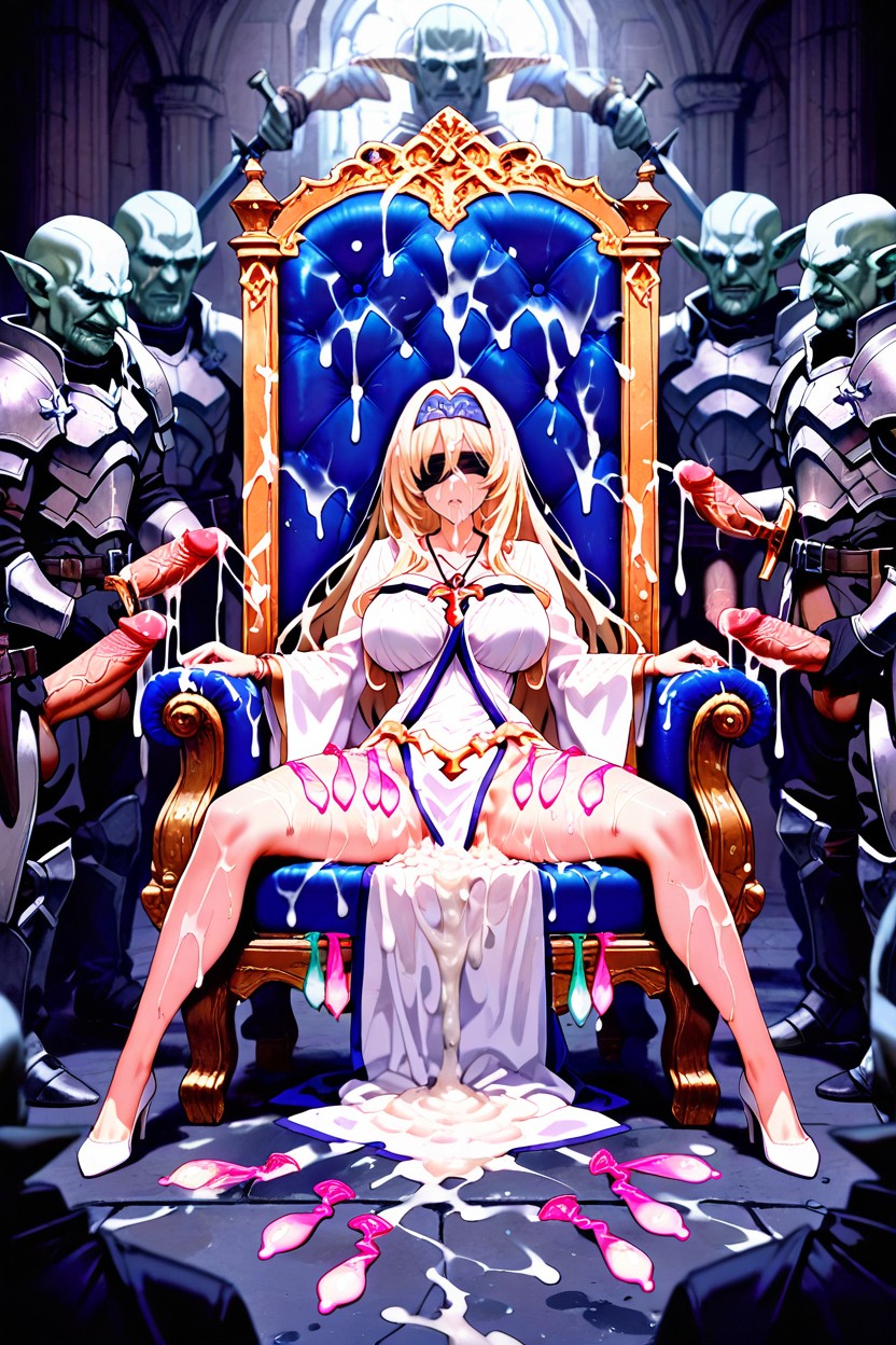 Excessive Cum, Gang Bang, Cum Covered Hentai AI Porn