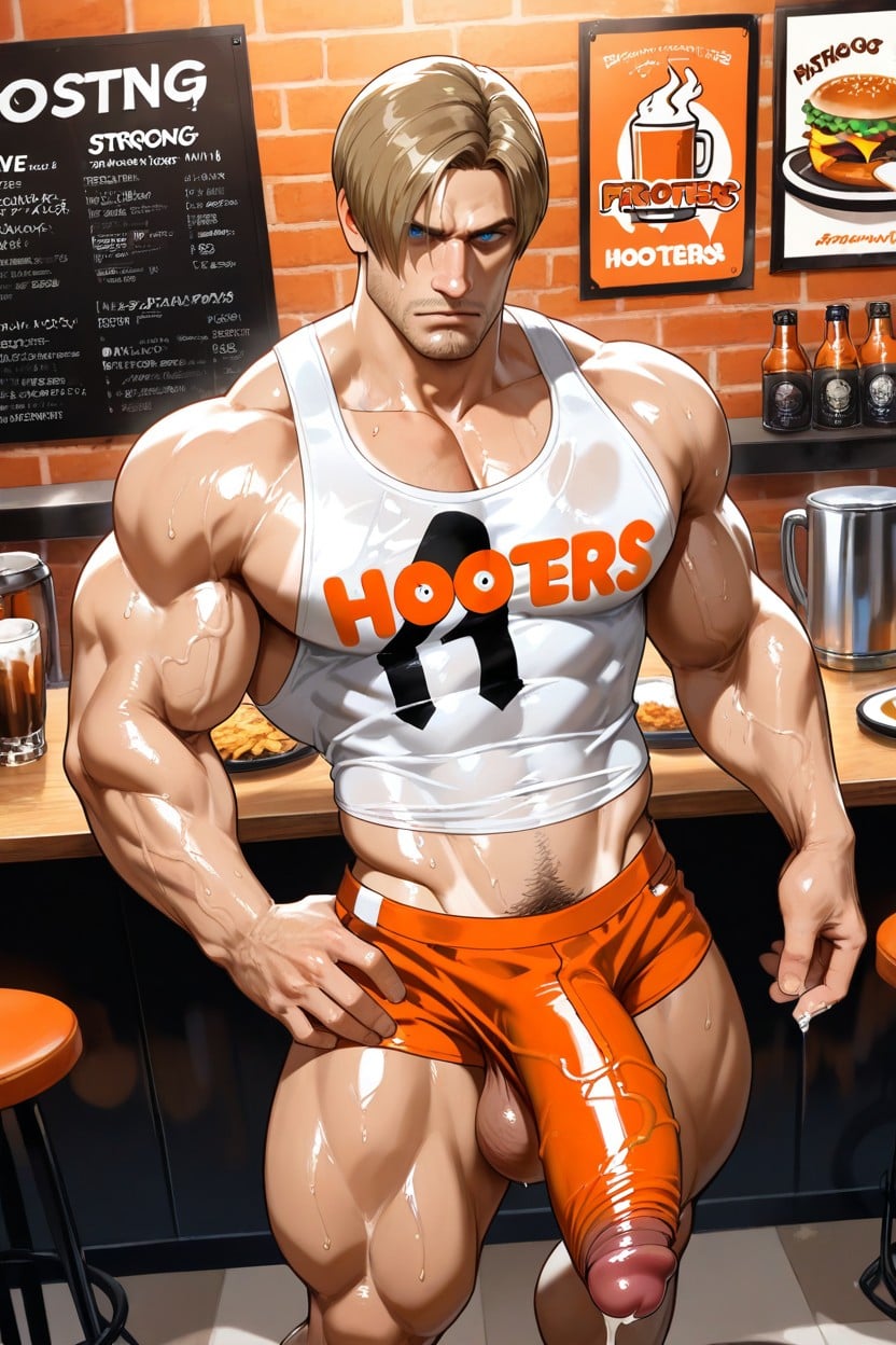 Crop Top, Strong Lines, Erect Hard Cock Porno gay IA
