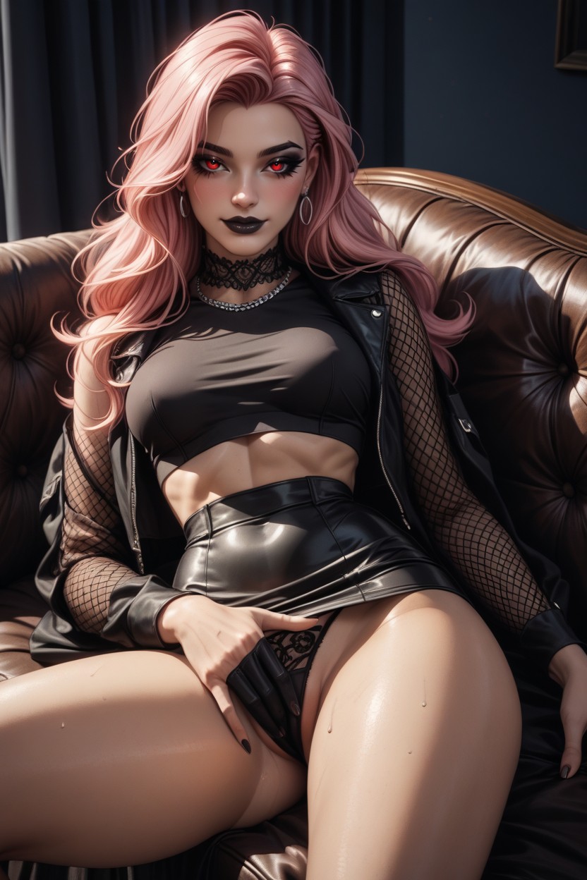 Black Eyeliner, Long Toned Legs, Subtle Eyeliner Porno IA