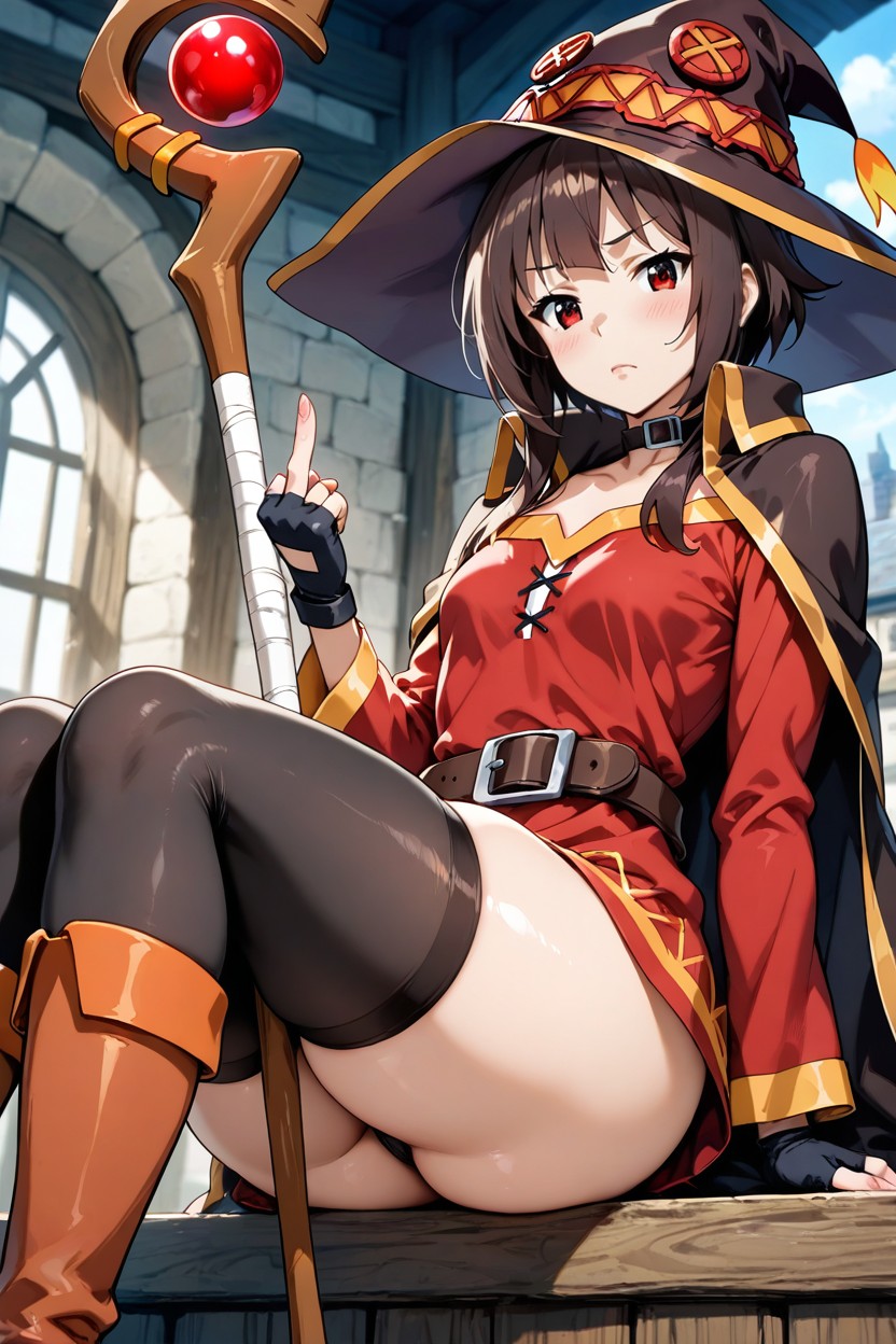 Red Eyes, Perfect Hip Dips, Bulging Butt Hentai AI Porn