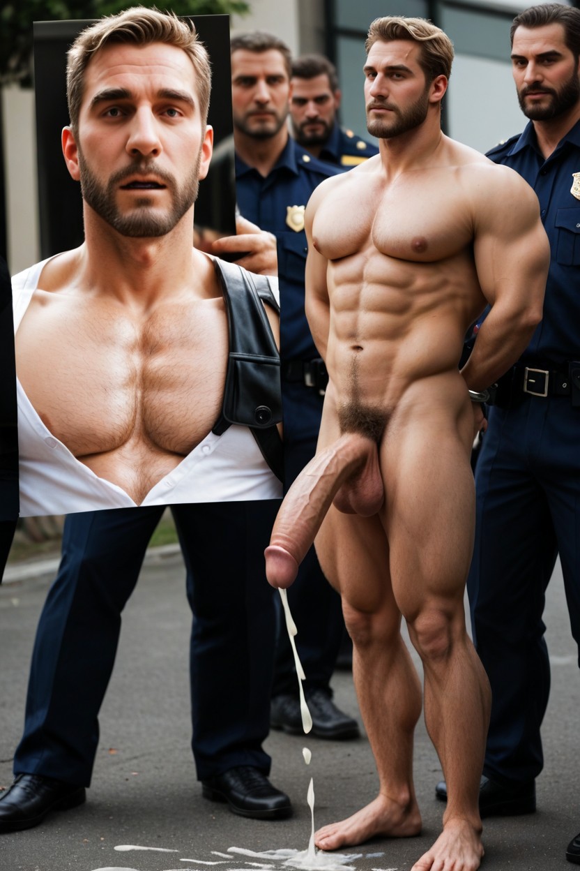 18+, Big Beard, Beaucoup De Gens Autour Porno IA Gay
