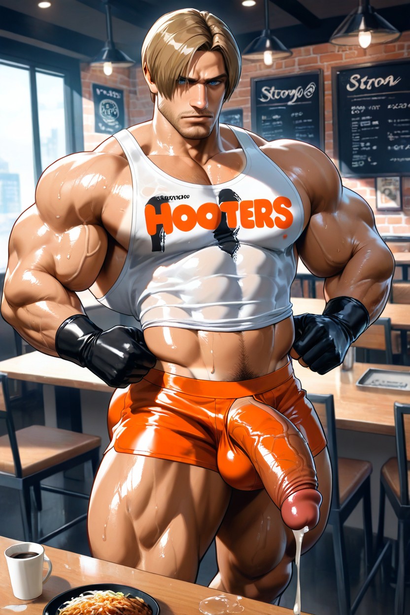 咖啡店, Muscular, Long Cum Shot AI同性戀黃片