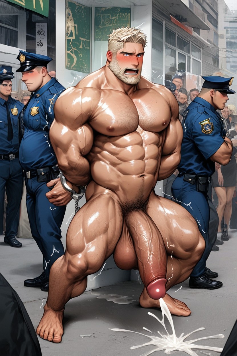 Big Beard, Pale Blonde Beard, Caught Porno gay IA