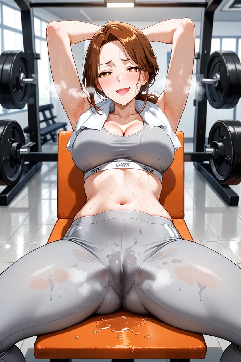 Gym, Milf, Disheveled Hentai AI Porn