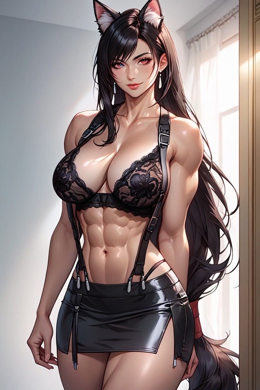 Fit, Large Breast, Seductive Eyes Hentai AI Porn