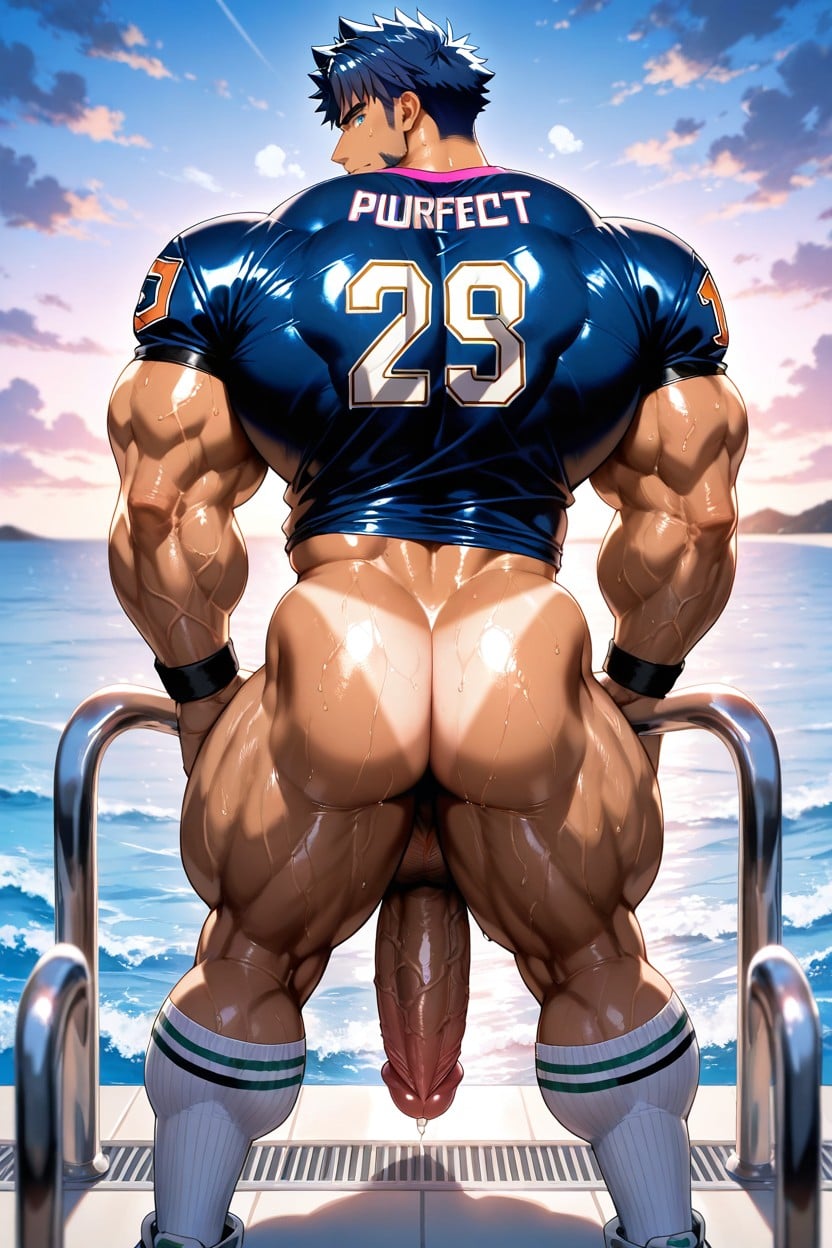 Sweaty, Erection, Large Pectorals Porno gay IA