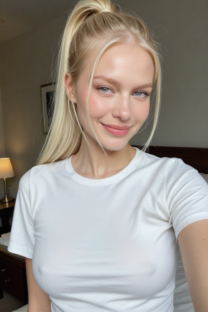 Medium Size Hair, Ponytail, 20+ AI Porn