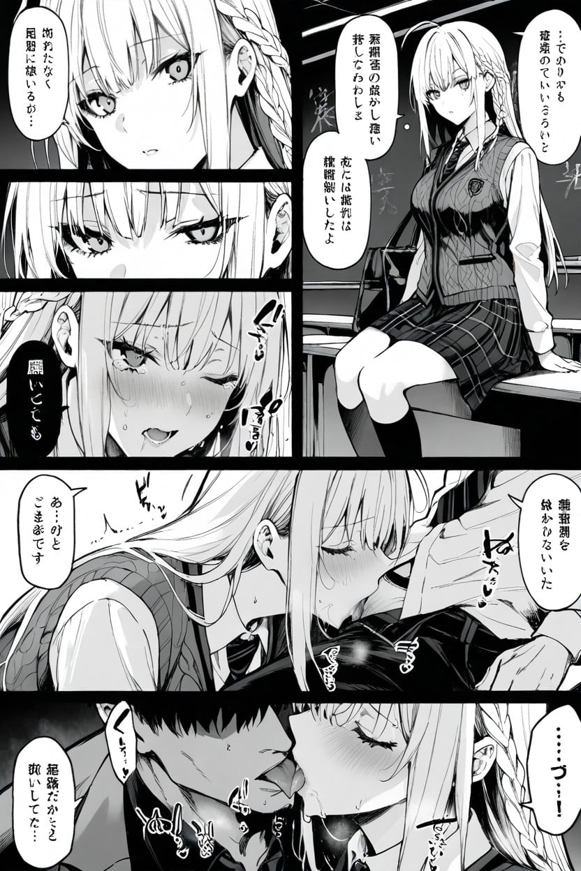 18+, Close Up Back Ground, Plaid Skirt Hentai AI Porn