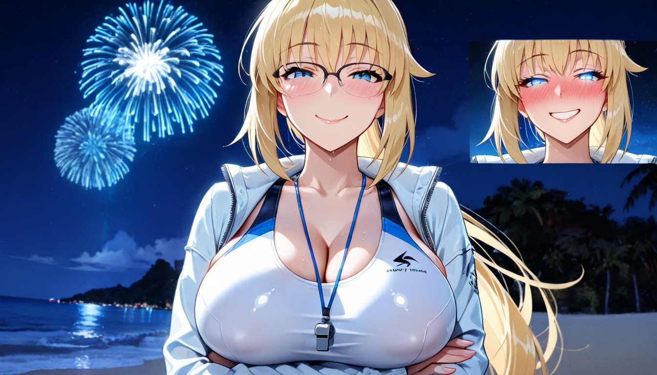 Horny, Unzipped, Blue Eyes Hentai AI Porn