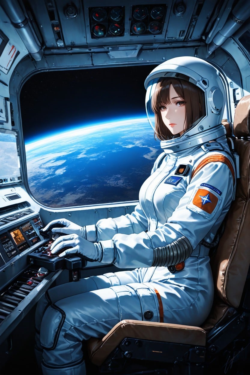 Dark Space Seen On Windows, Expressionless, Side View Hentai AI Porn
