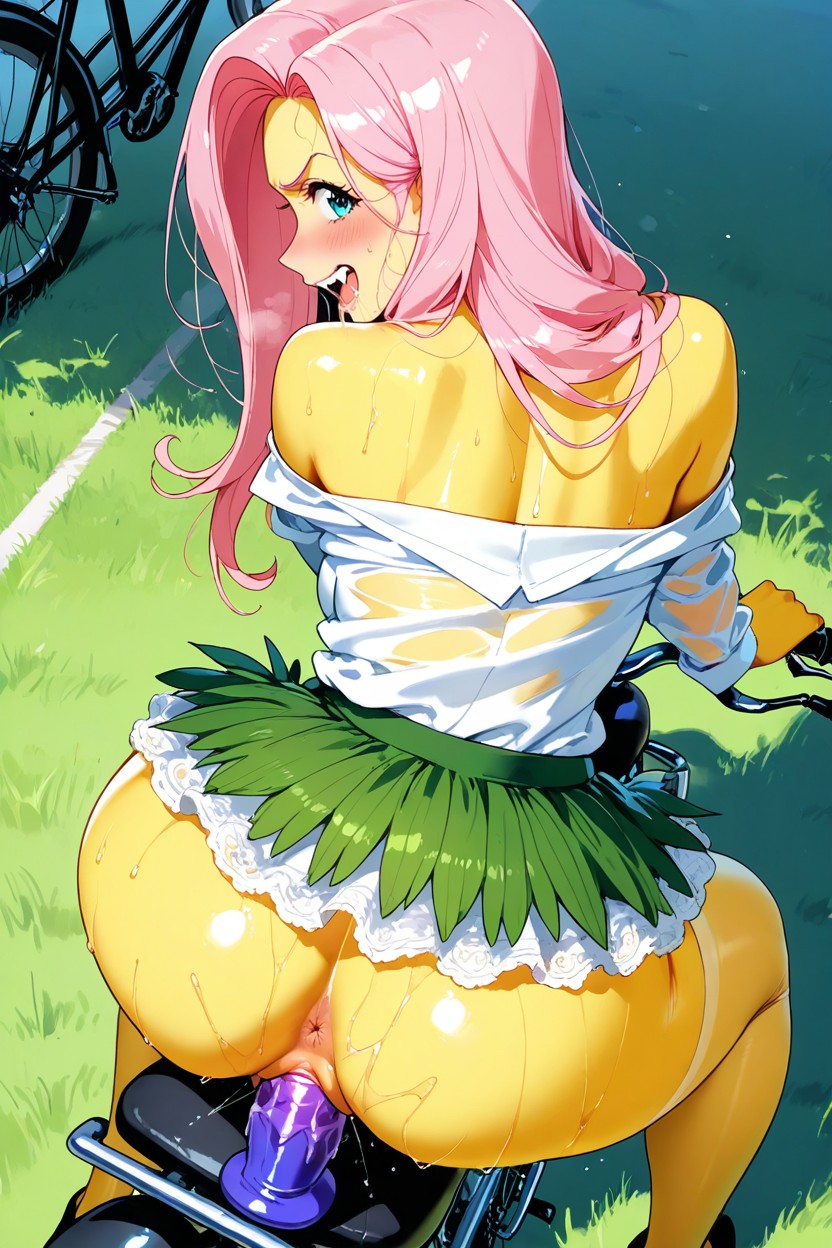 Dildo In The Pussy, Fluttershy Hair, Wide Angle Hentai AI Porn